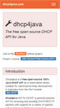 Mobile Screenshot of dhcp4java.com